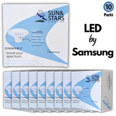 10 - Sun & Stars Dimmable 6 Recessed LED Downlight, 11 Watts Equivalent 75 Watt