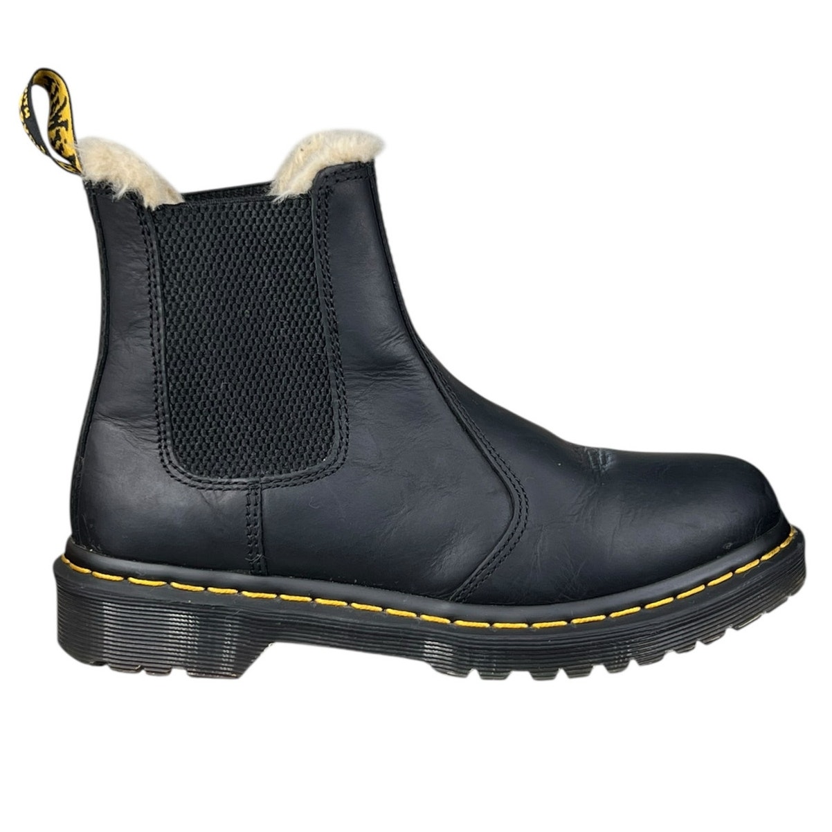 Dr. Martens Women’s Leonore Black Leather Chelsea Boot Size US 7