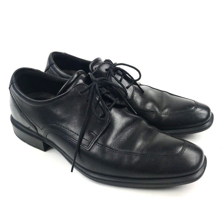 Ecco Black Leather Oxford Dress Shoes