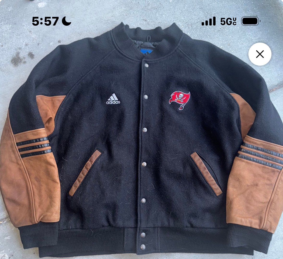 NFL Tampa Bay Buccaneers 90’s Vintage Adidas Varsity Jacket Sz 2XL