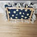 Miniature Dollhouse Daisy Floral Sofa 1:12 Scale Blue