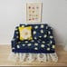 Miniature Dollhouse Daisy Floral Sofa 1:12 Scale Blue