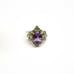 Vintage Seta Amethyst & Peridot cluster