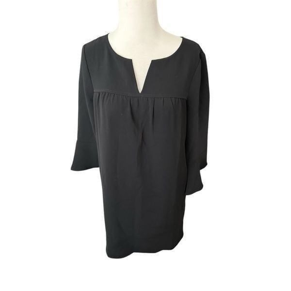 Madewell women’s tunic bell sleeve black dress