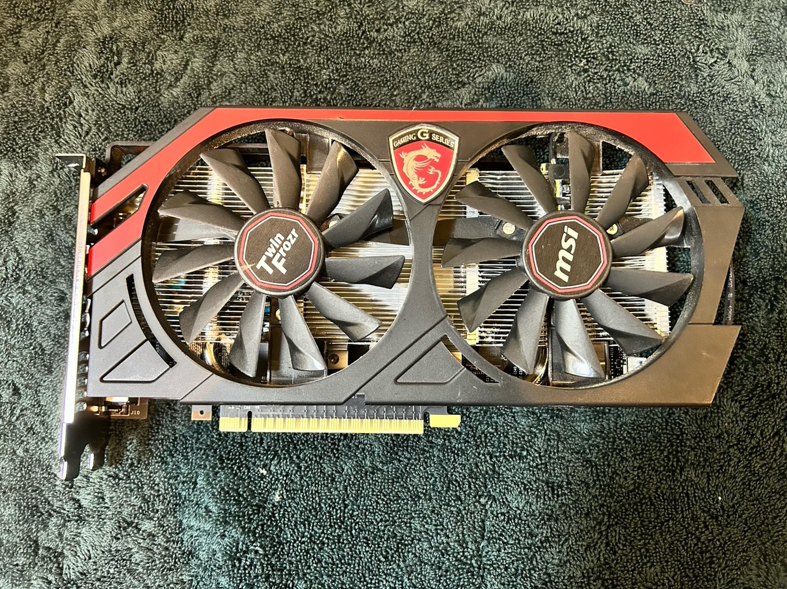 EVGA GeForce GTX 750 Ti graphics card with 2GB GDDR5 memory.
