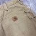 Carhartt Shorts Men's Tan 35X11 Carpenter Baggy Workwear Shorts 00's AZ76