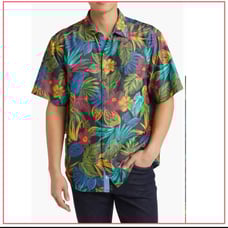 NWT Tommy Bahama IslandZone Coconut Point Vivid Tropics Short Sleeve Woven Shirt