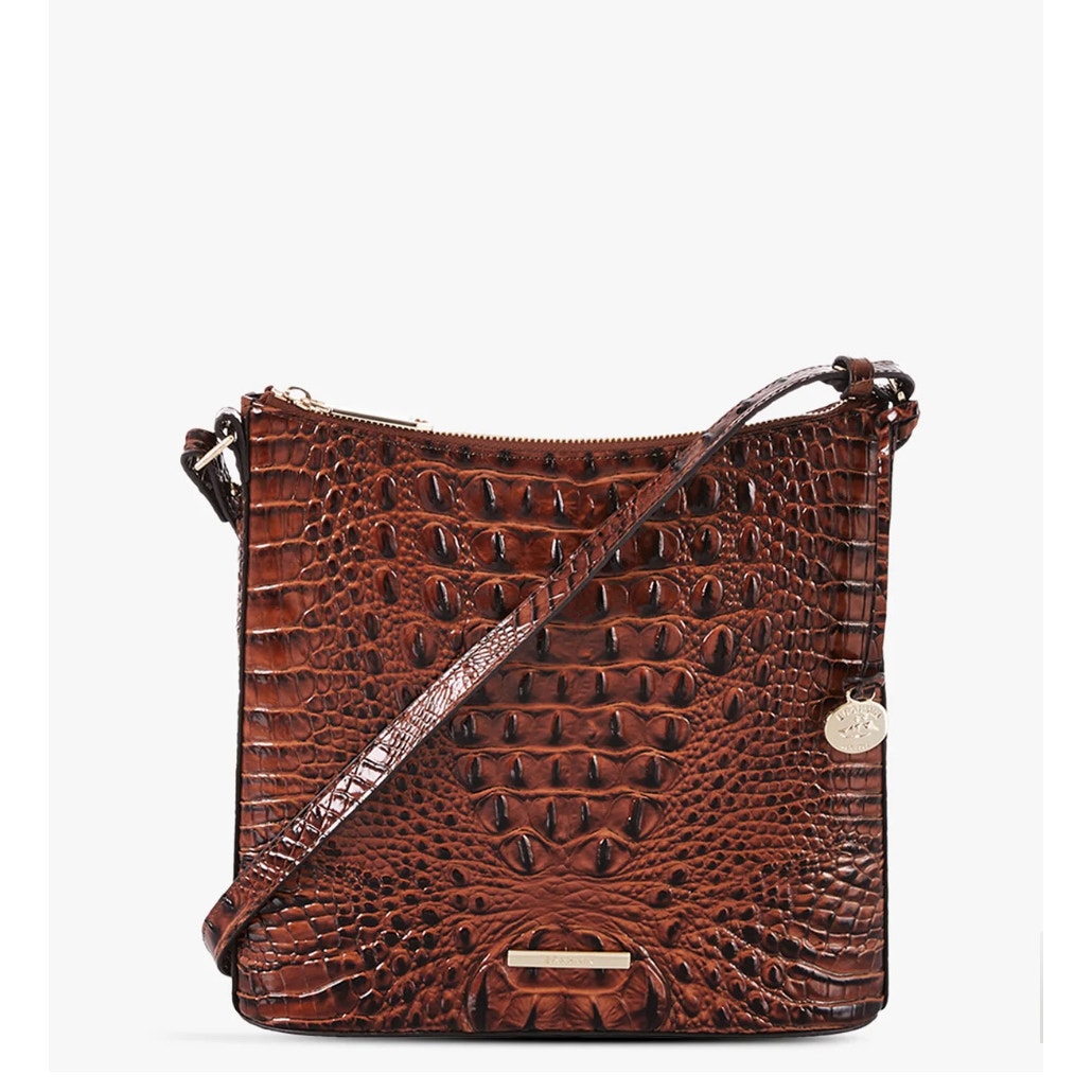 Brahmin Katie Crossbody Pecan Melbourne NWT + Dust Bag & Brand Car