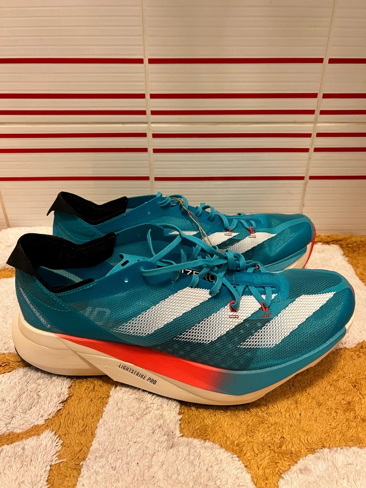 Adidas Adizero Adios Pro 3 'Lucid Cyan' New Running Shoes Men’s Size 10.5