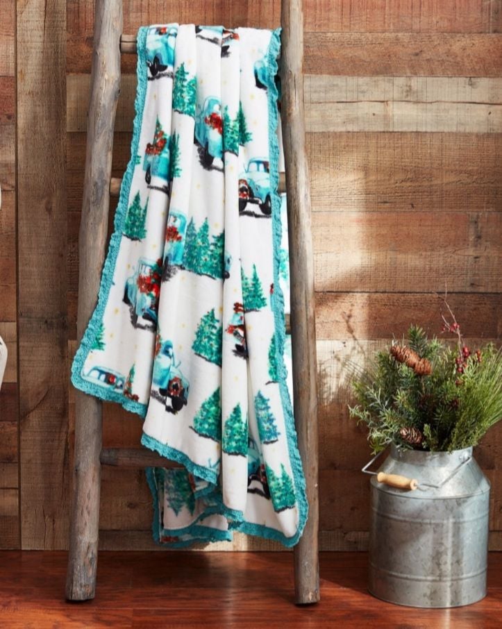 Pioneer woman charlie truck throw Blanket
