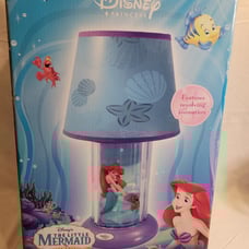 Rare Disney's The Little Mermaid Children's Lamp With Rotating Animation