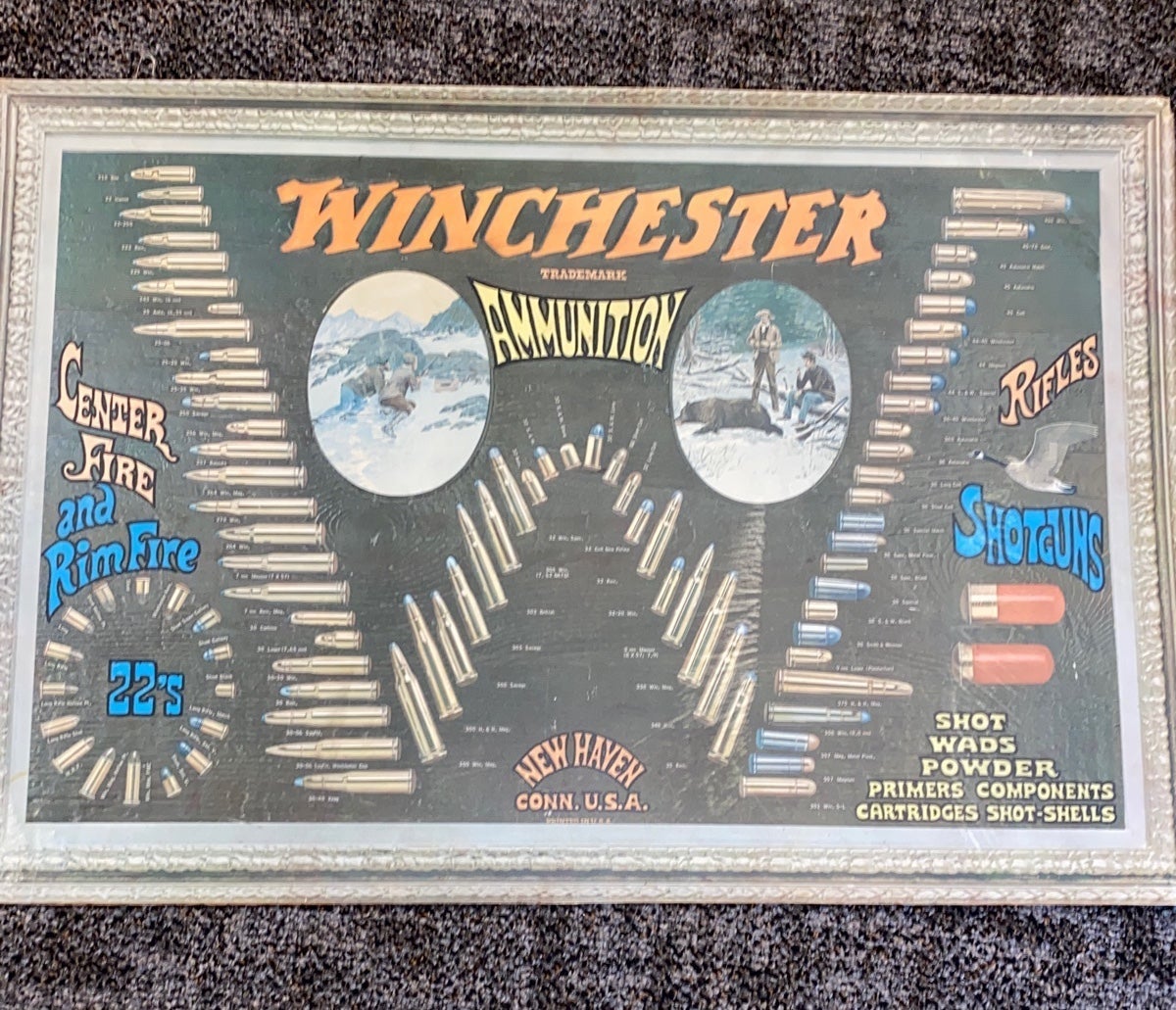 vintage Winchester advertisement store display