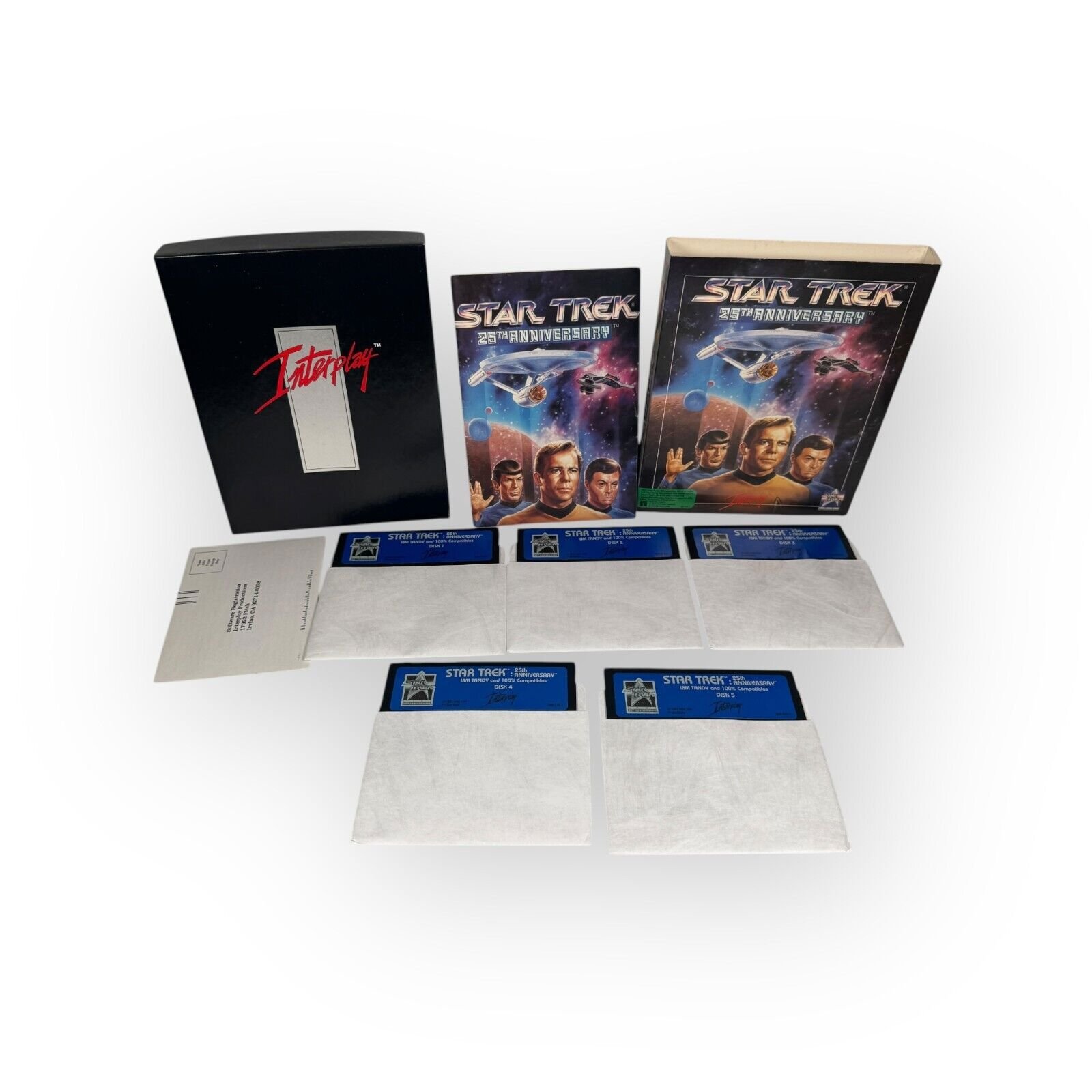 Star Trek 25th Anniversary IBM Tandy PC Game 5.25 Floppy Variant Complete
