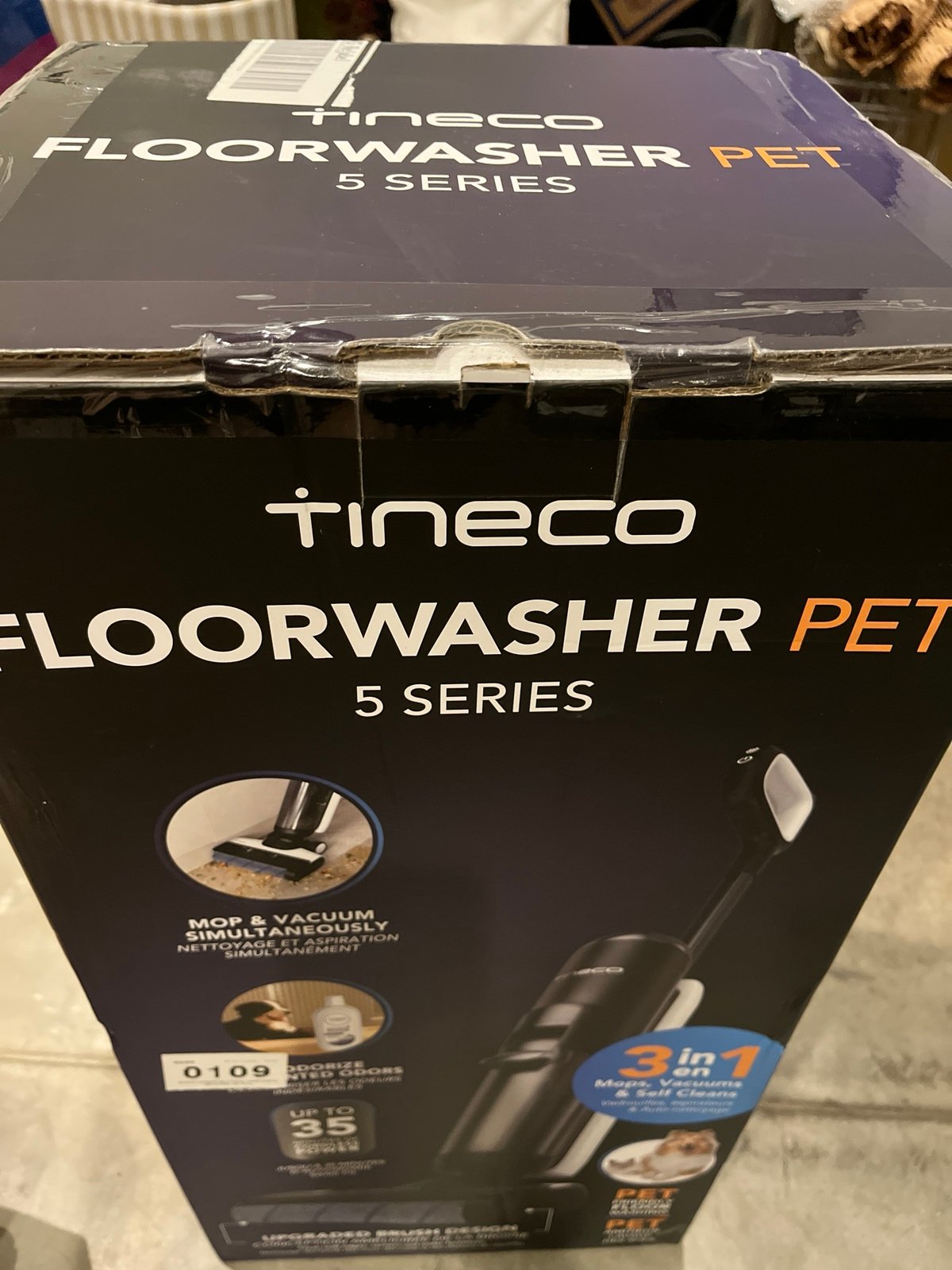 Tineco - Floor Washer Pet Cordless Mop & Vacuum Cleaner - 5 Series - Black