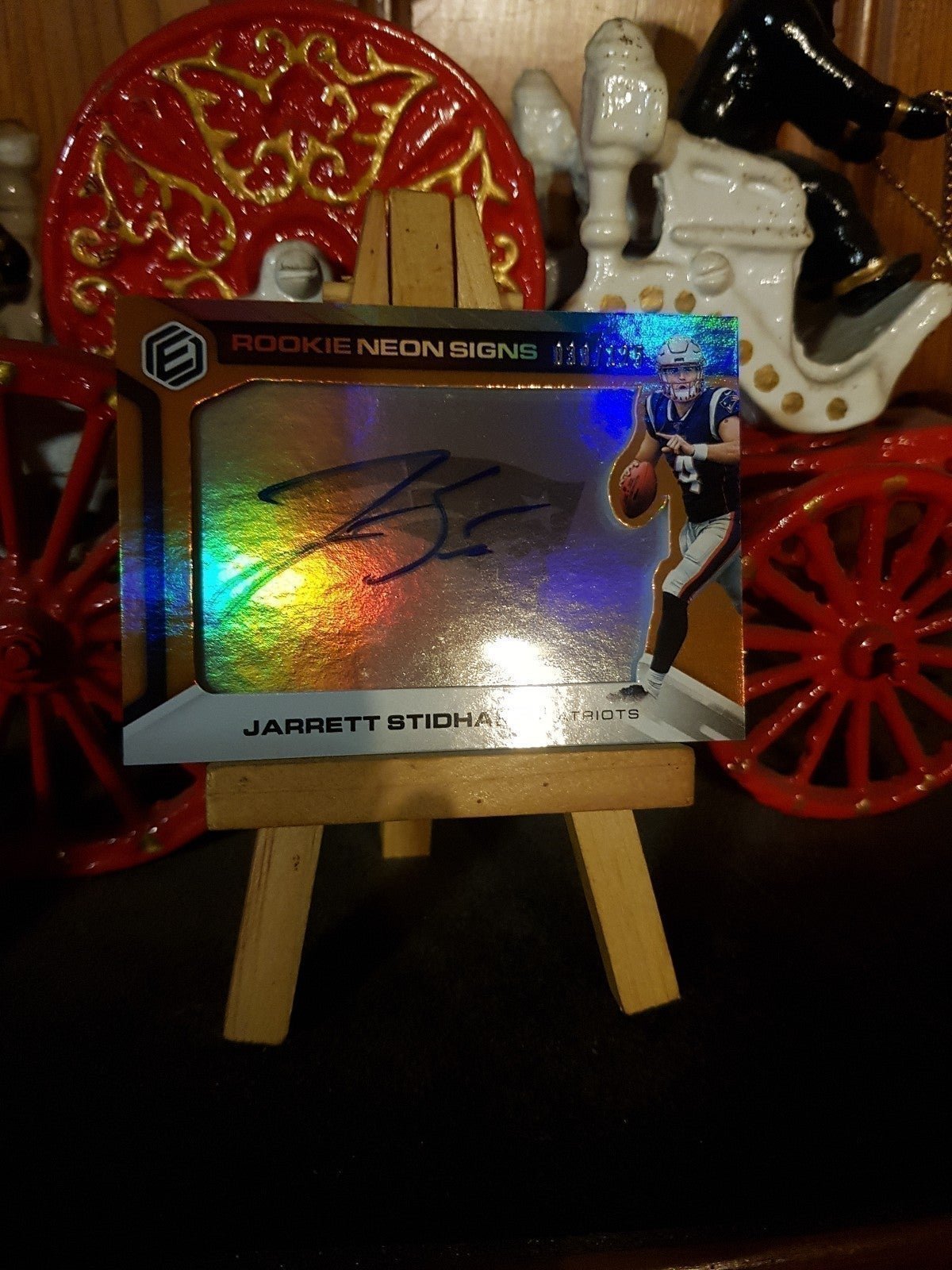 2019 Jarrett Stidham , Auto, RC, Broncos QB.