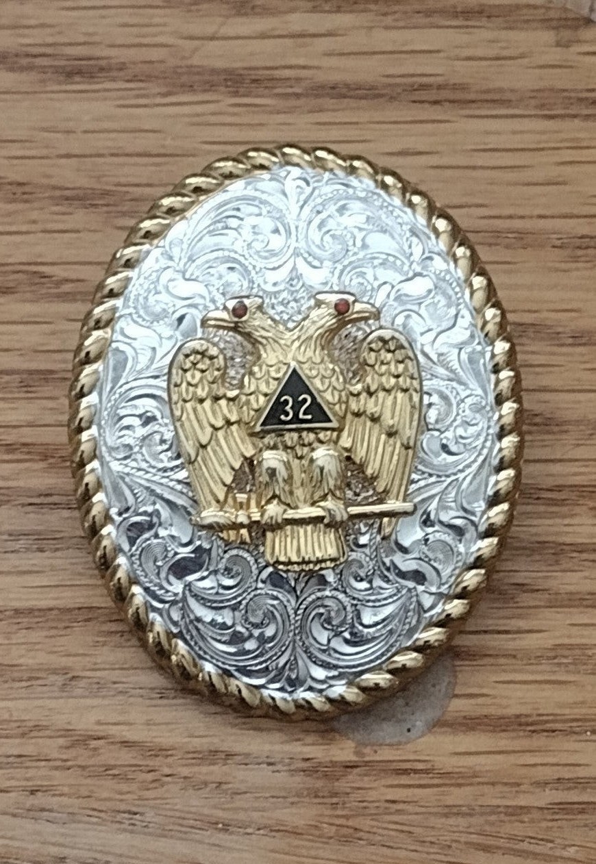 Bolo Tie with Gold Plated Eagle Inset