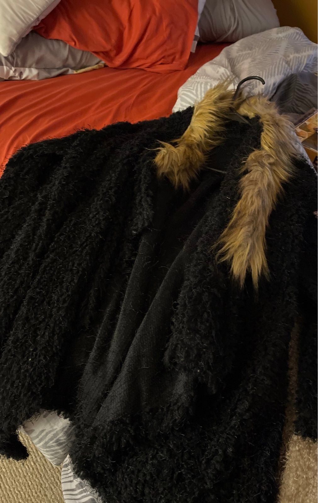 Light fux fur coats