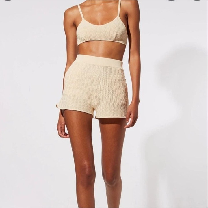 NWT SOLID & STRIPED THE CHARLIE SHORT in OATMEAL Size XS