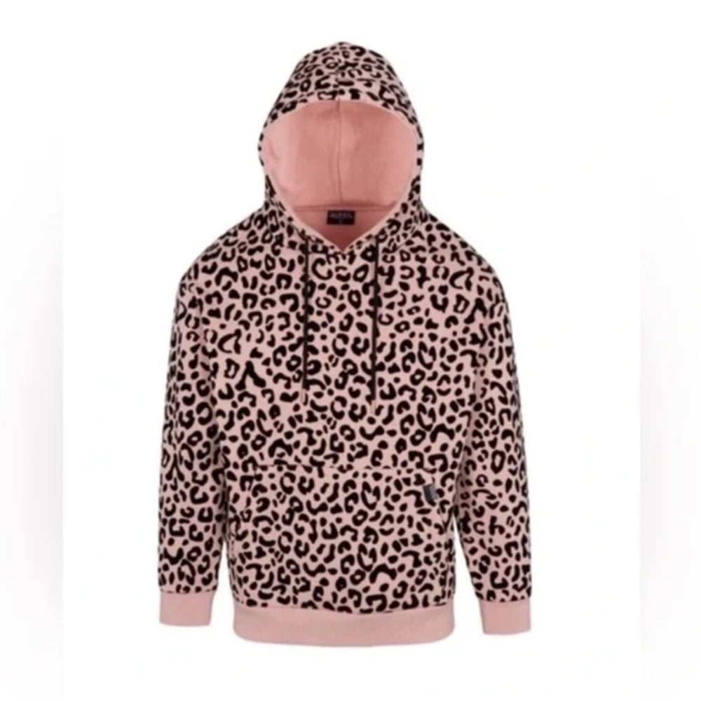 Von Dutch unisex pink Print sweatshirt hoodie size Large