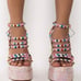 Dolls Kill x Azalea Wang Sugar High Chunky Sandal In Pink