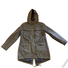 Bass & Co. Utility Cargo Jacket Women's Small Olive Green Long Sleeve