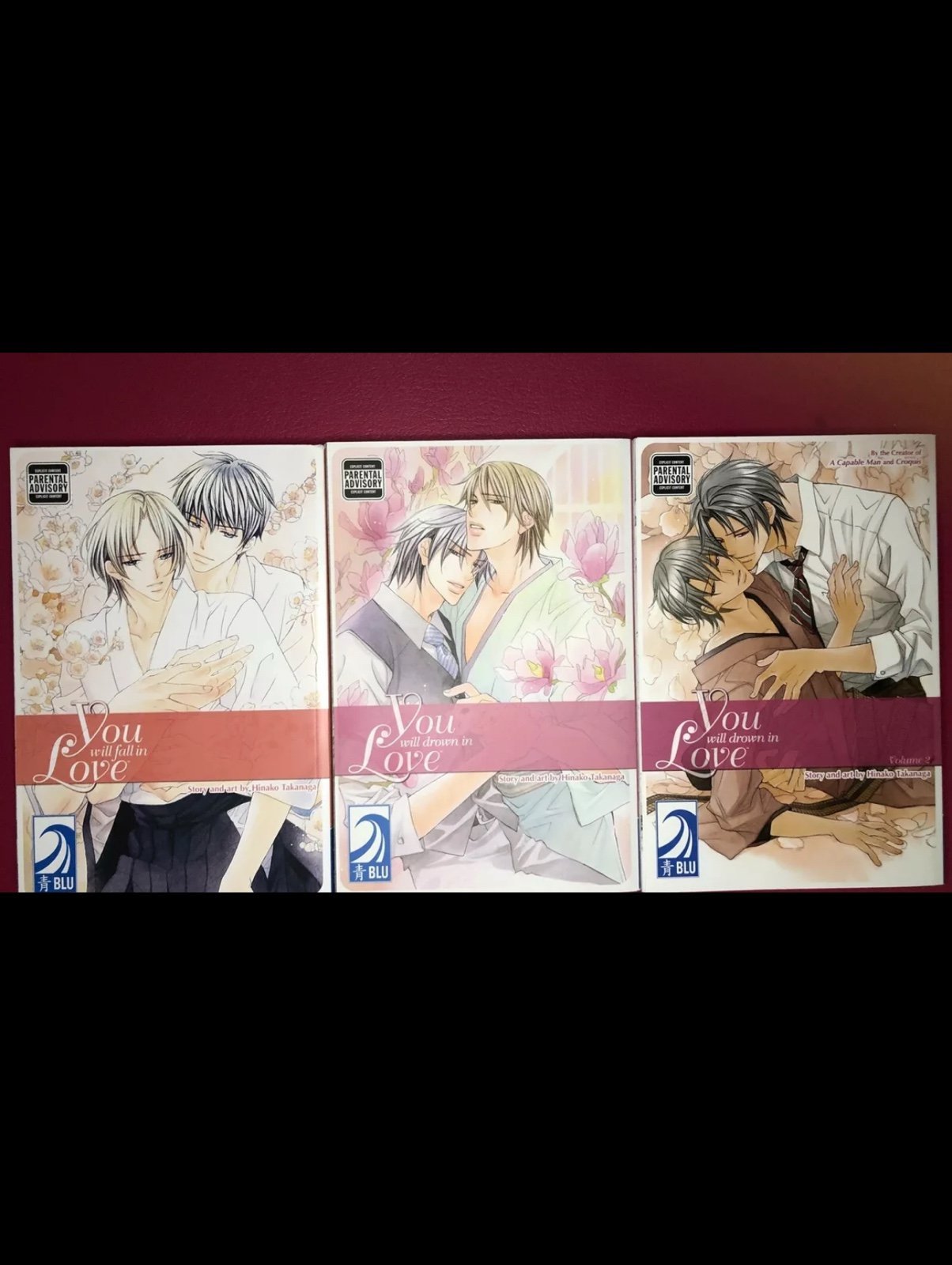You will drown in Love And Fall In Love By: Hinako Takanaga ( Total Of 3) OOP
