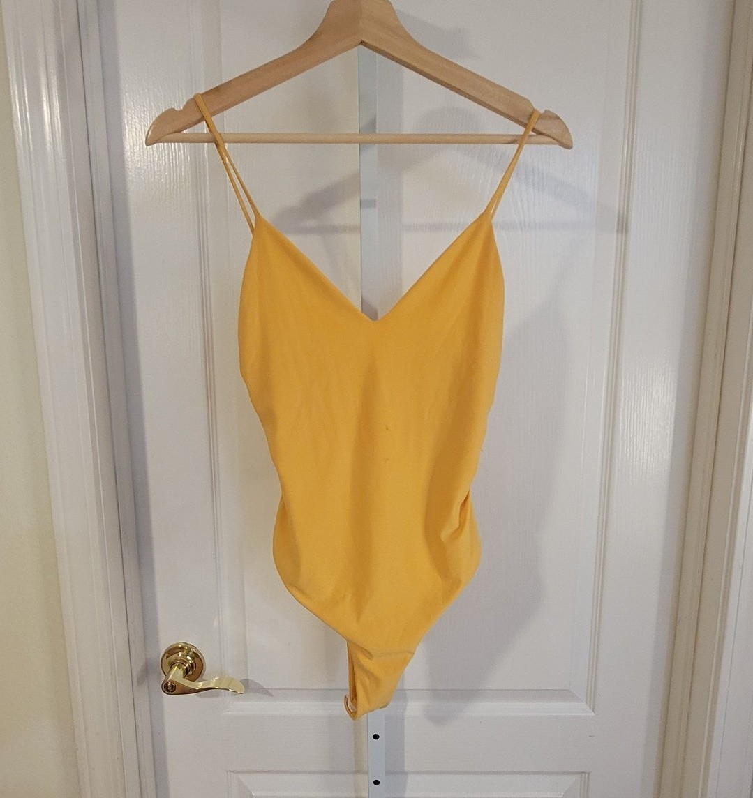 Lorette Yellow Bodysuit Medium