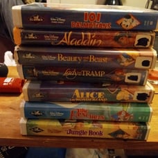 Disney black diamond VHS movies lot of 7