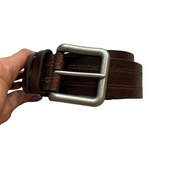 New without Tags Men’s Remo Tulliani Brand Brown Genuine Leather Belt Size 38