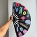 TIKTOK Hand Fan (Large, 25in), Colorful, Fun