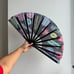 TIKTOK Hand Fan (Large, 25in), Colorful, Fun