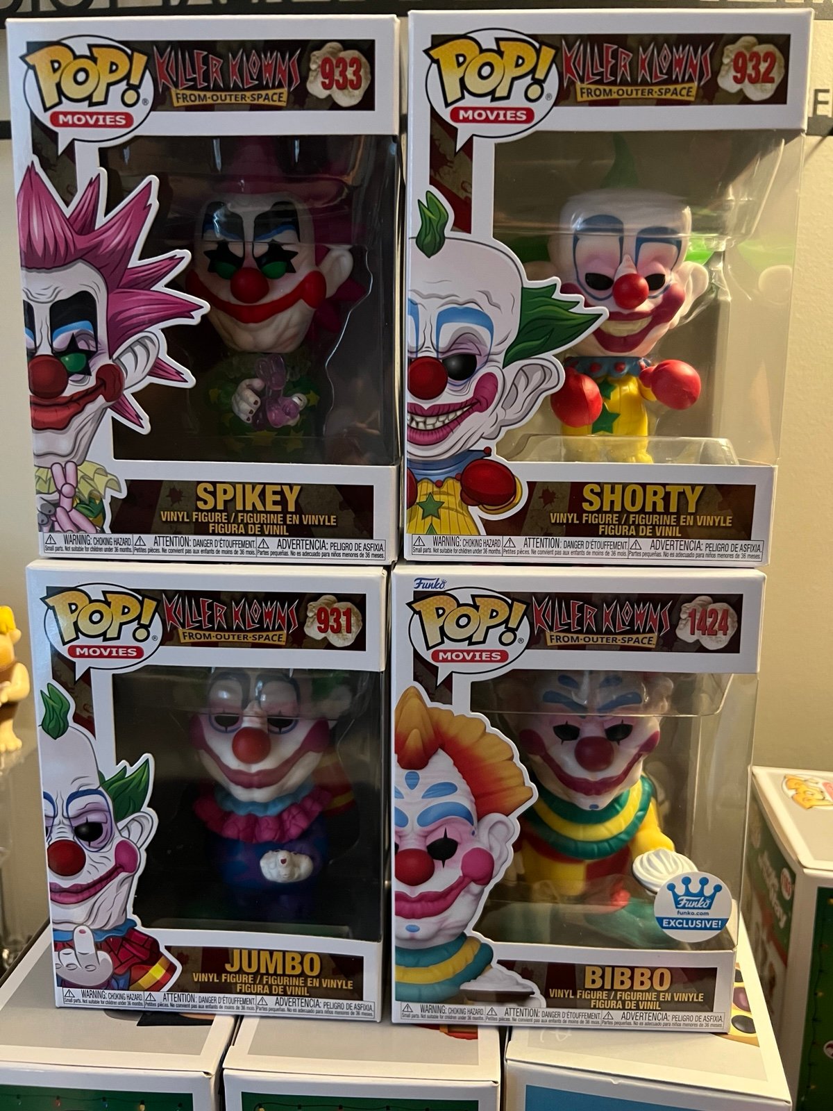 Killer Klowns from Outer Space Funko Pop! Set