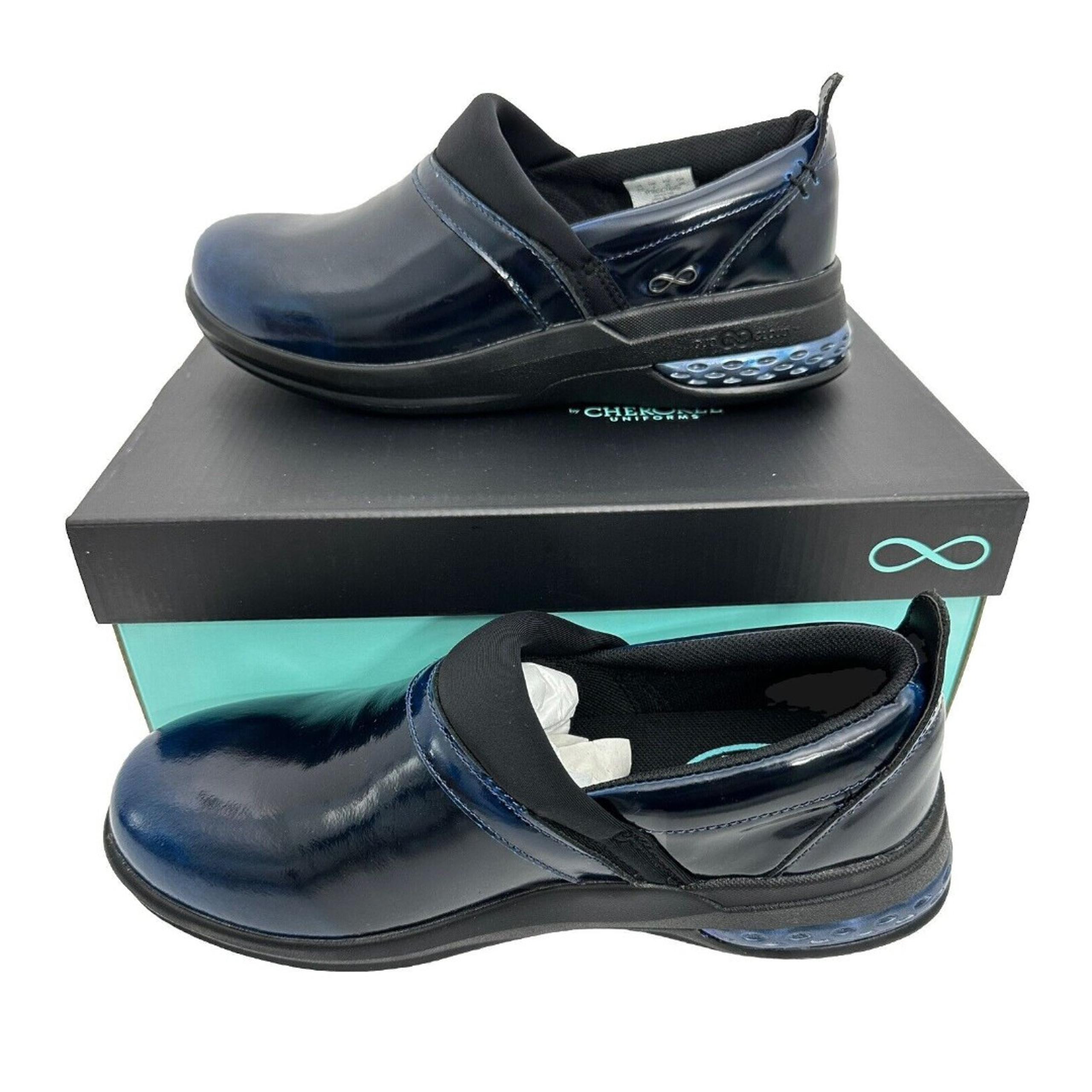 INFINITY BY CHEROKEE Women’s Comfort Shoes Stride Midnight Magic Patent 7.5New