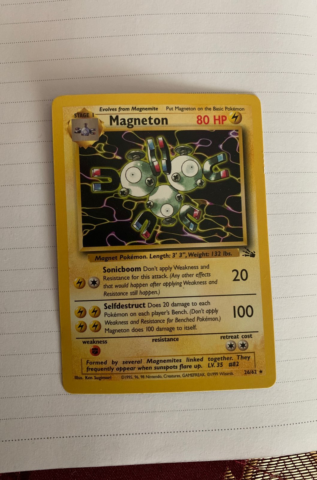 Megneton pokemon rare card