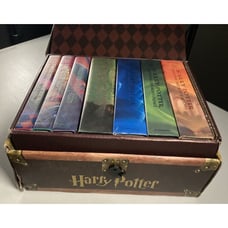 Harry Potter Hardcover Boxed Set: Books 1-7 in Trunk by J K Rowling