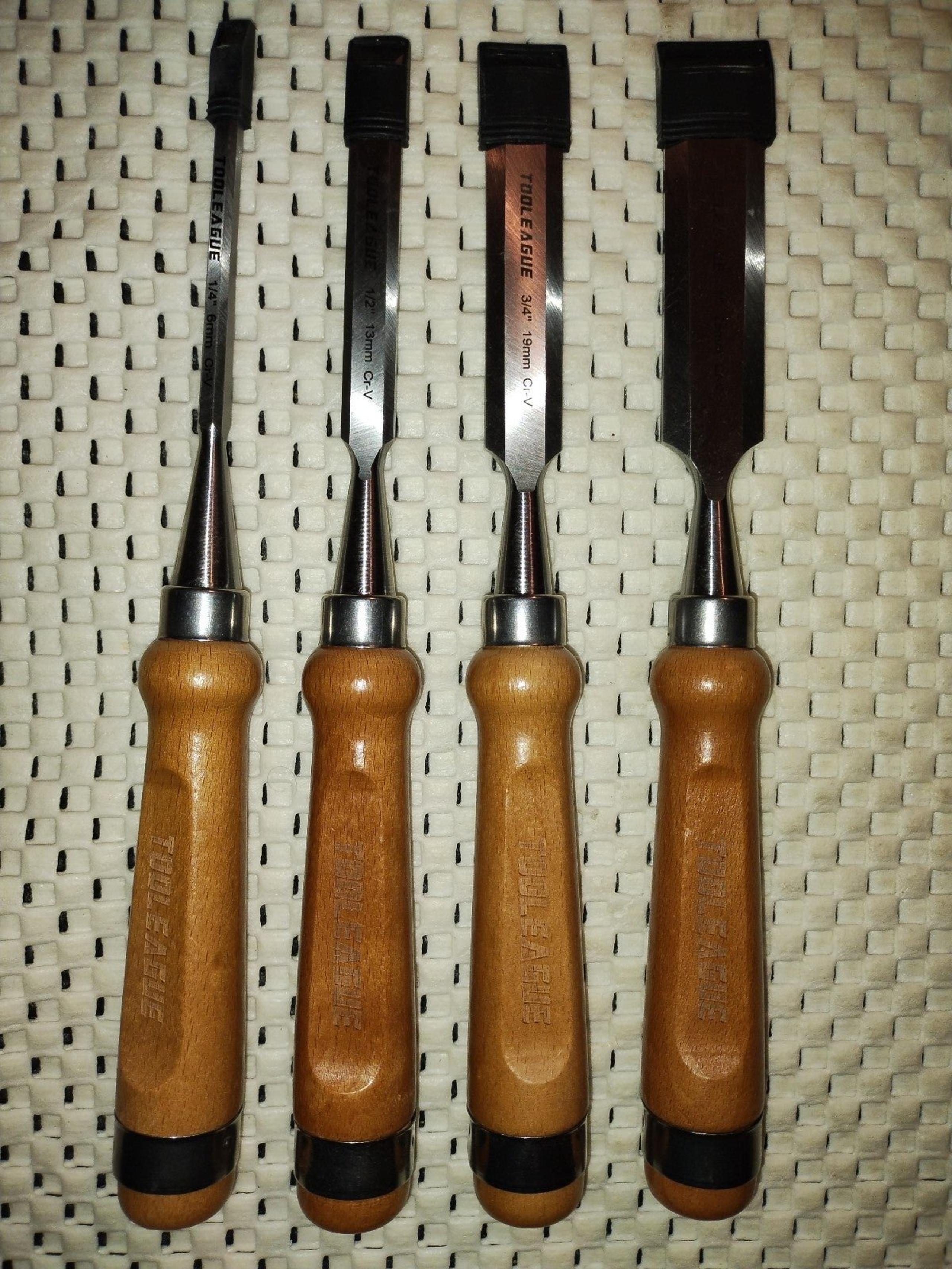 Set of 4 Wood Carving Utensils