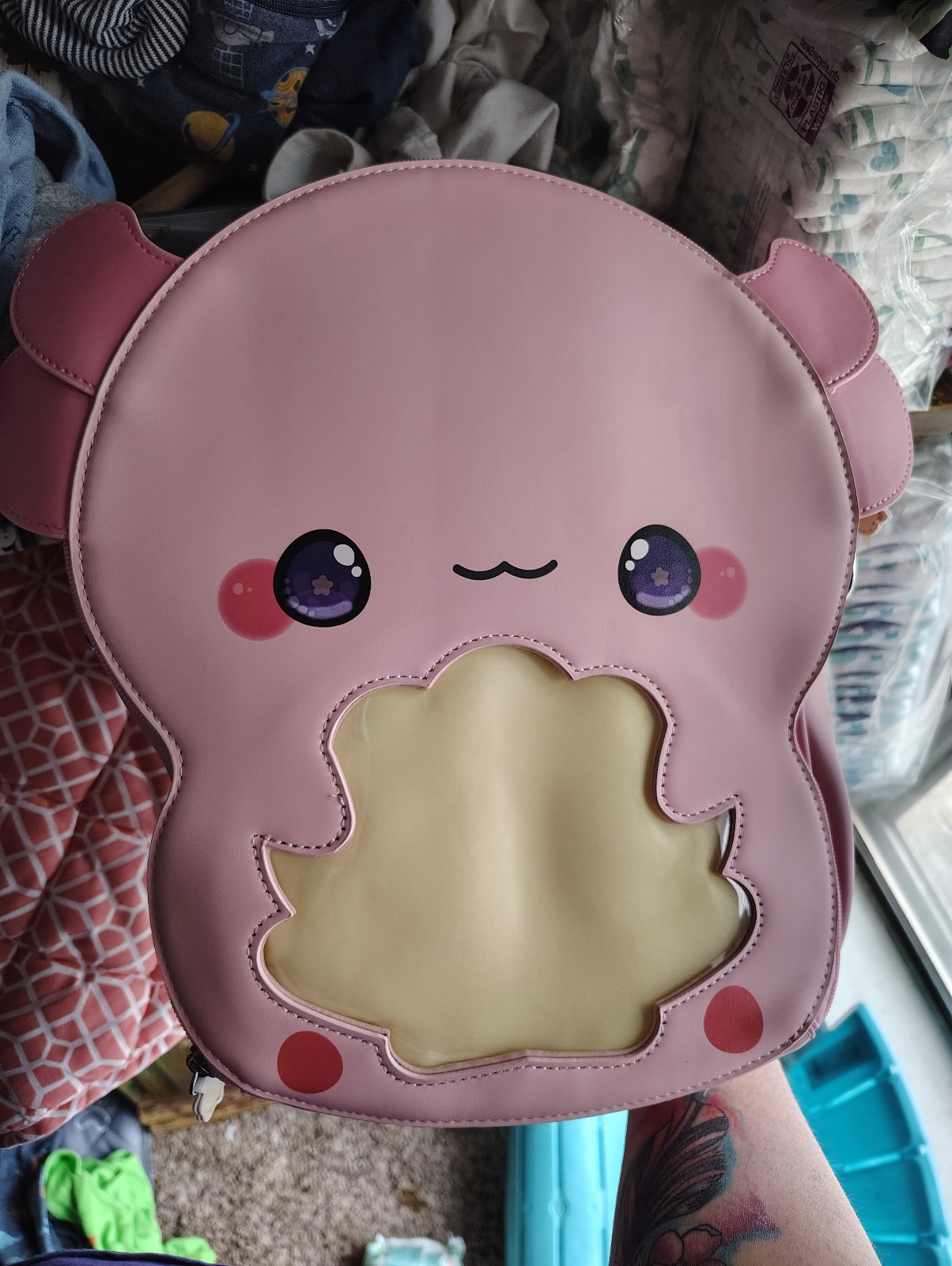 Poroful axolotl pin bag