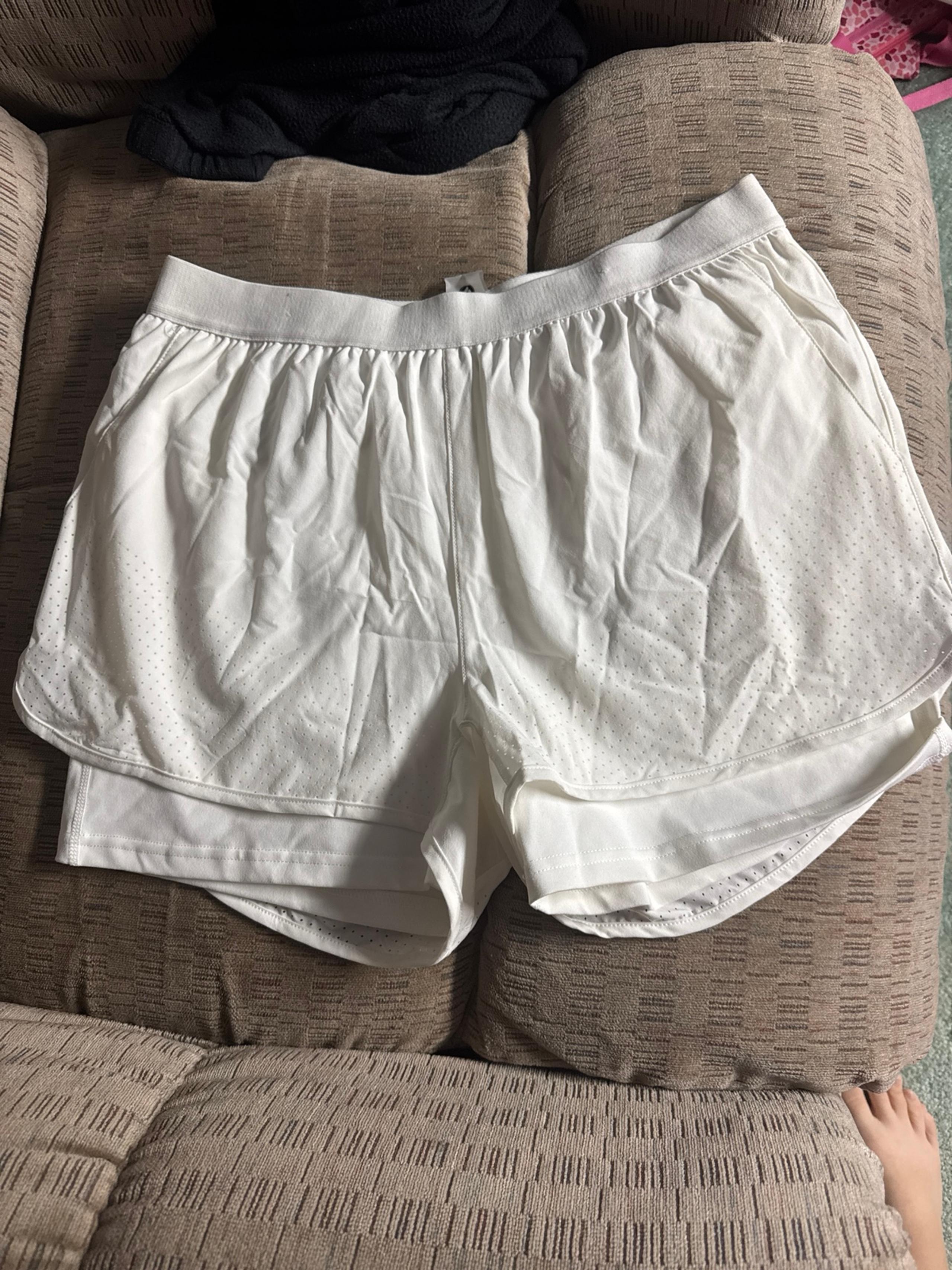 Mono B White Athletic Shorts