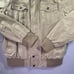 H.T. Niao Jacket Mens Med Cargo Safari Bomber Flap Pockets Zippers Beige Pilot