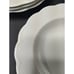 Dansk Fransk Collection Soup Bowls Large Rim Raised Curved Lines Set 4 White (A)