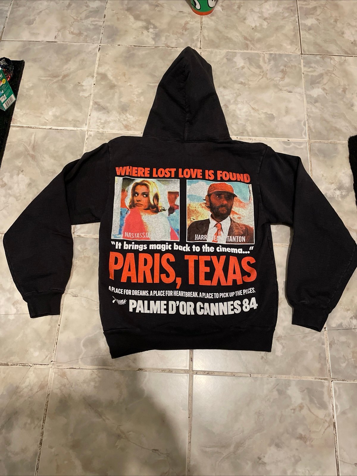 Paris, Texas (1984) Movie Hoodie-Small-Wim Wenders, Cannes 84 Film Festival RARE