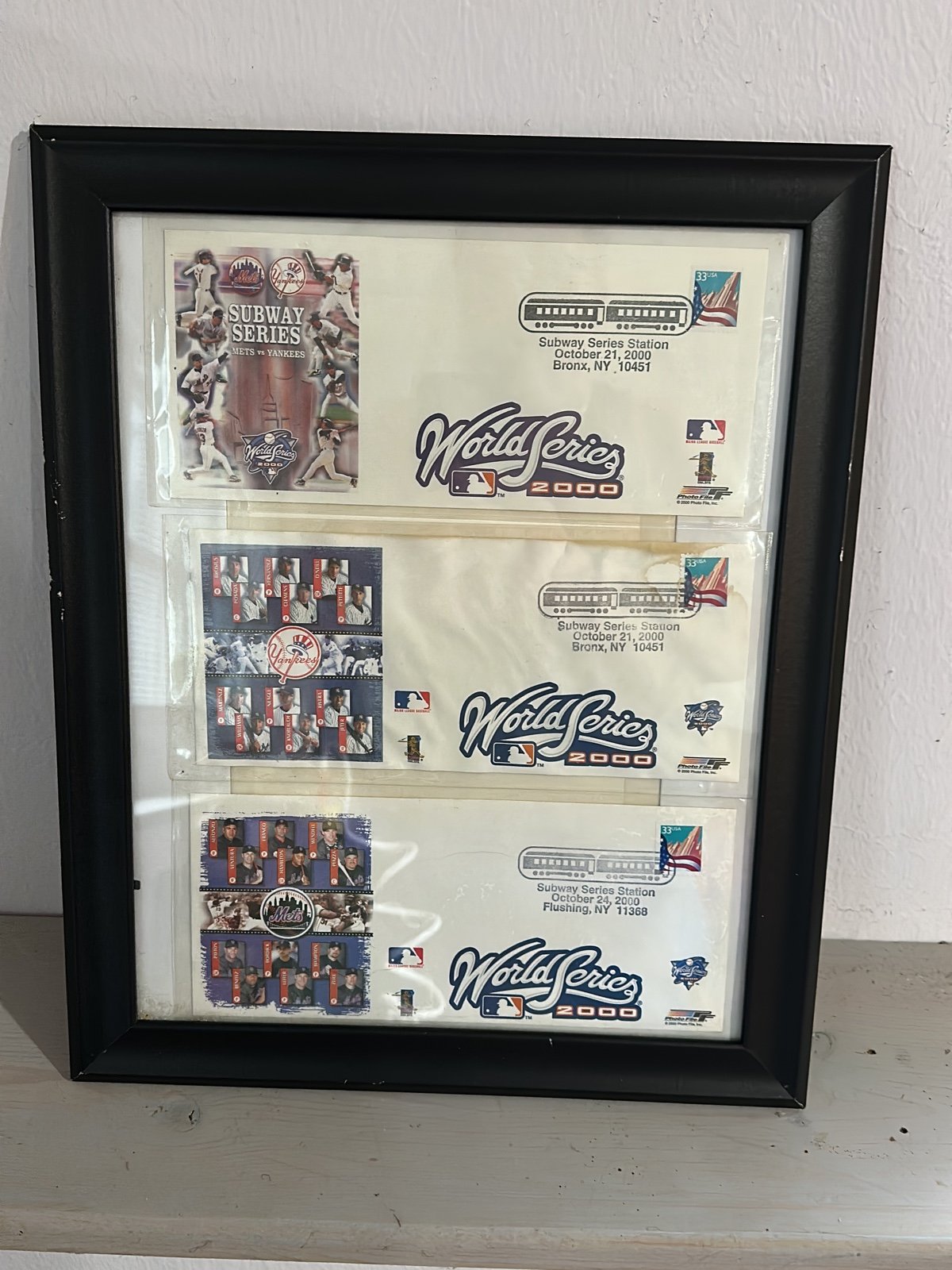 2000 world series (subway series) postal envelopes