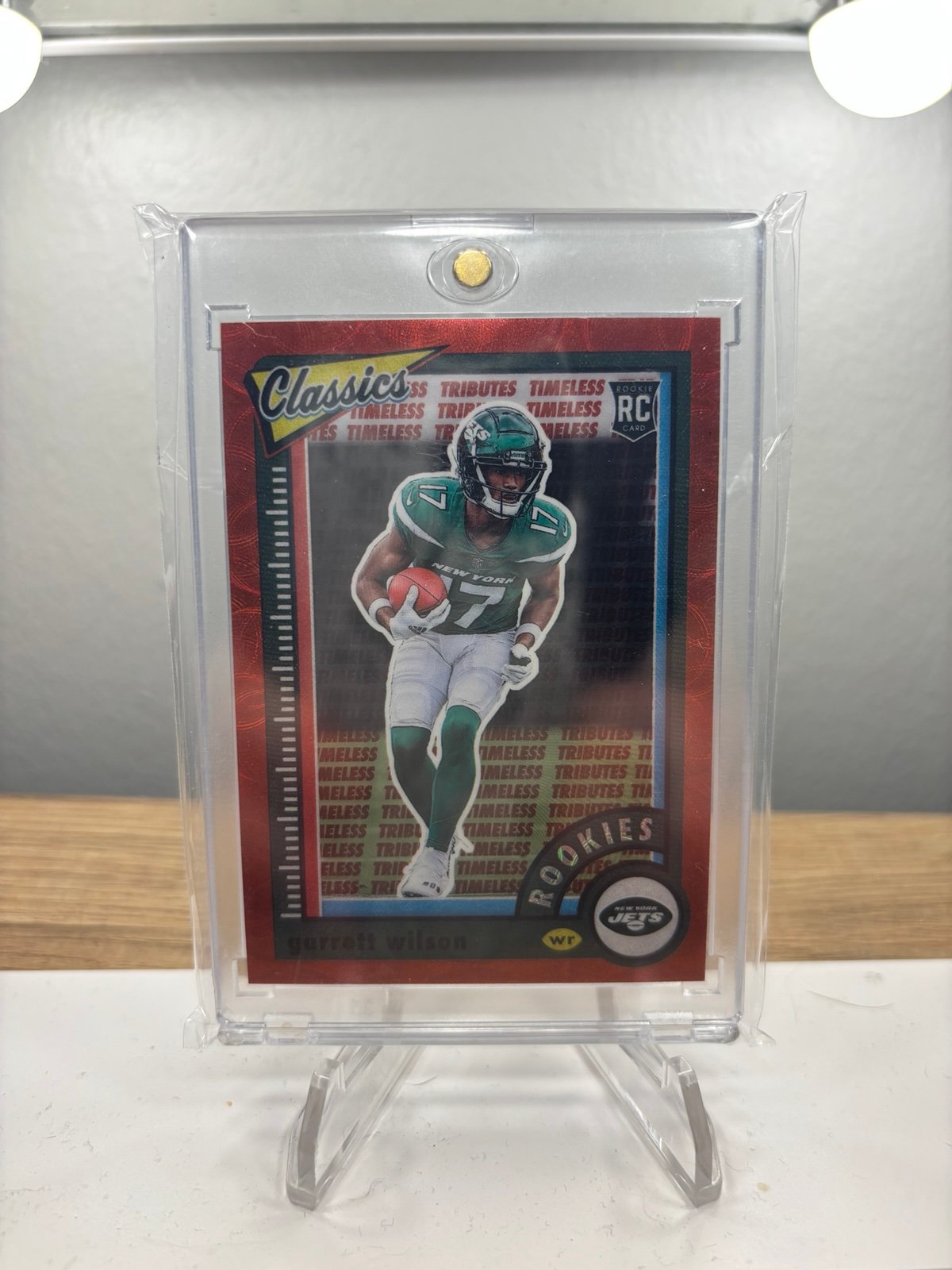 2022 Panini Classics Garrett Wilson 16 Red /35 RC