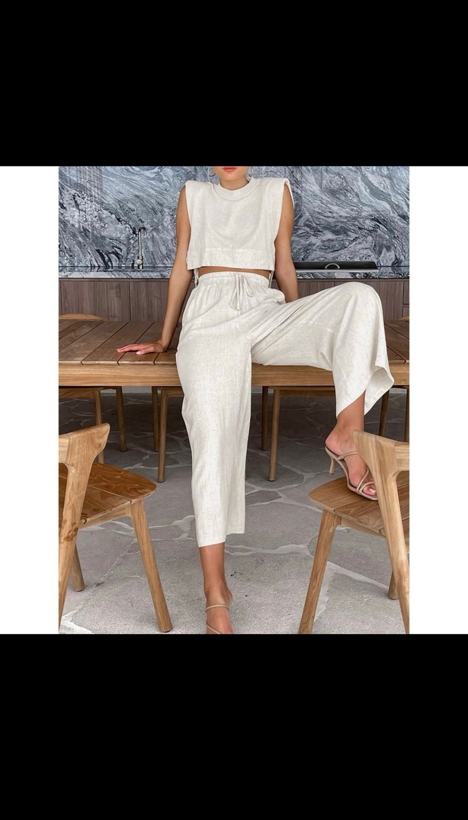 Commense Two Piece Wide Leg Pants Set size XS/2