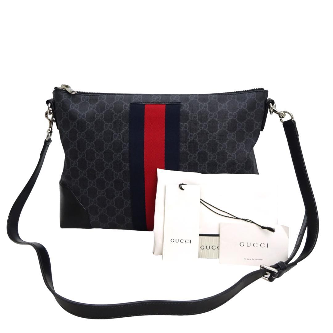 Authentic High-Quality Gucci GG Supreme Sherry Line Diagonal Shoulder Bag