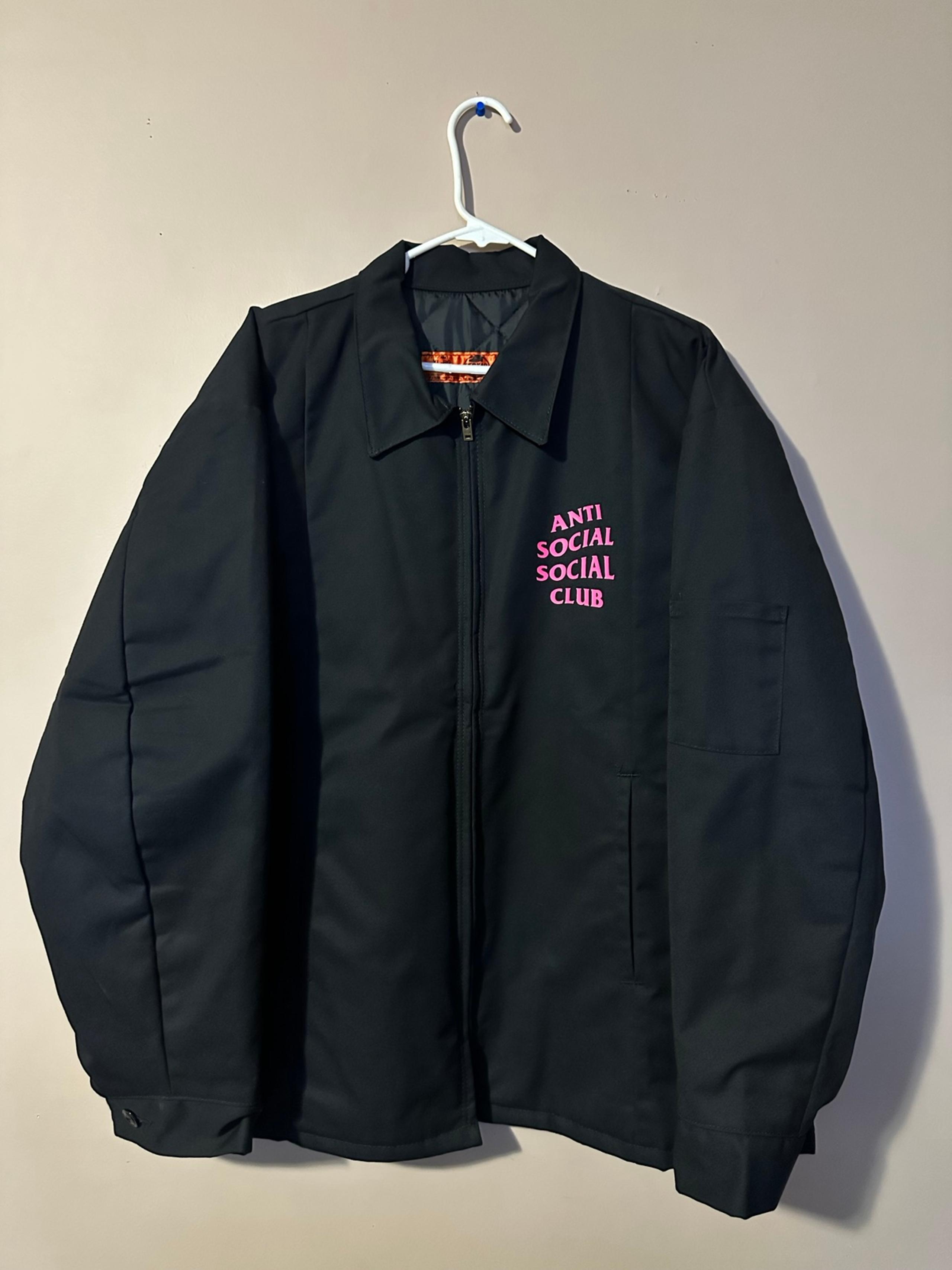 Anti Social Social Club Knew It Work Jacket Black Brand New Size X Large