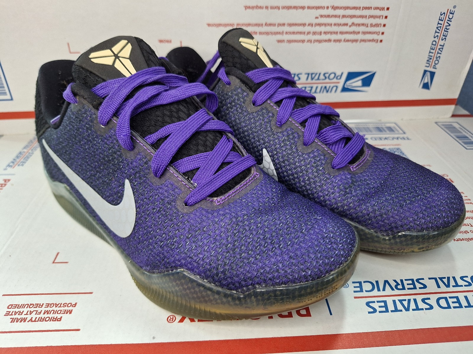NikeSize 4.5Y - Nike Kobe XI 11 Elite Low (GS) Hyper Grape 'Eulogy' 822945-510