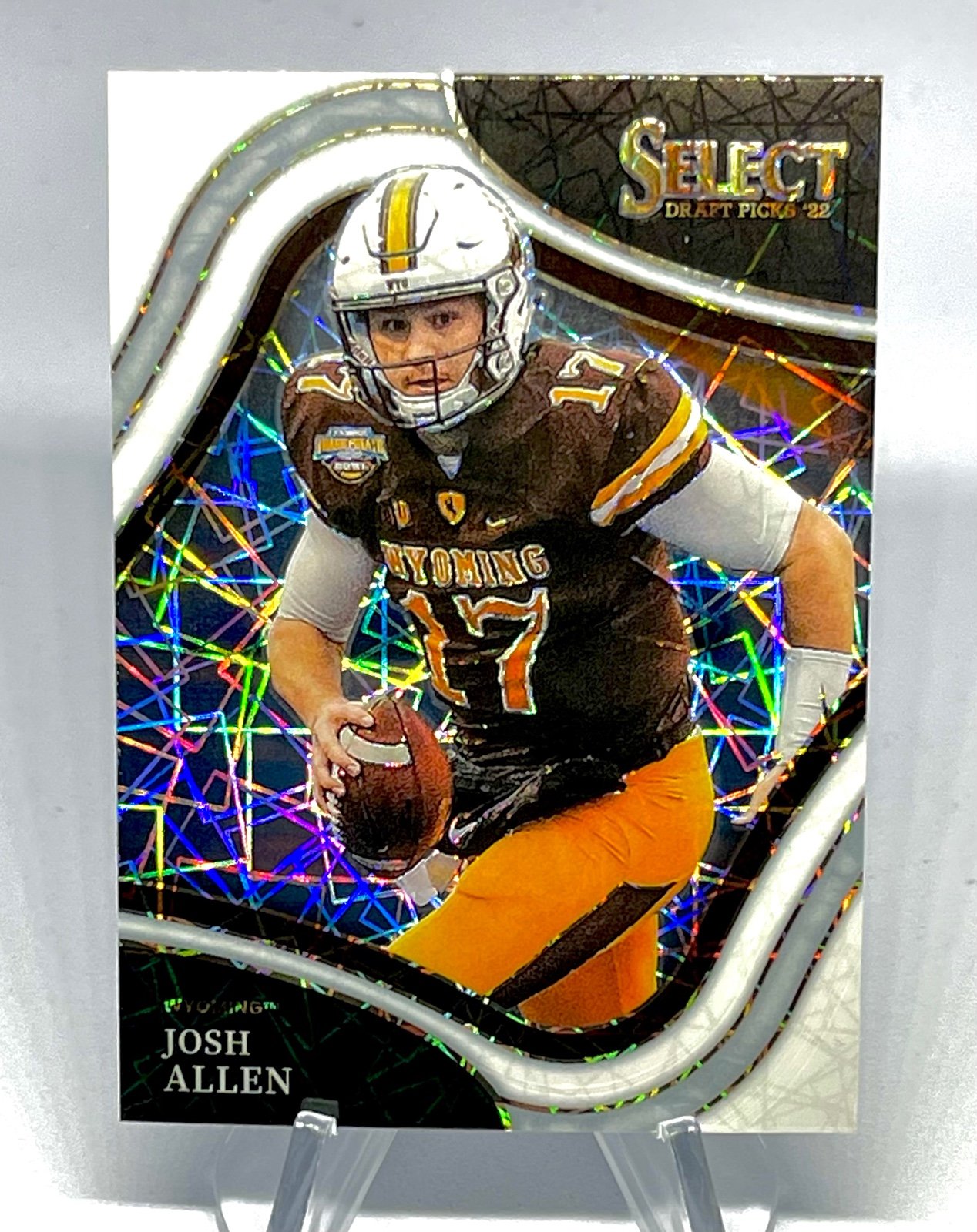 2022 Josh Allen Select Draft Picks Prizm (RARE) White Lazer Field Level #169