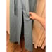 Vintage 1980s Vassarette Expressions Wool Blend Lace Collared Maxi Housedress M