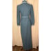 Vintage 1980s Vassarette Expressions Wool Blend Lace Collared Maxi Housedress M